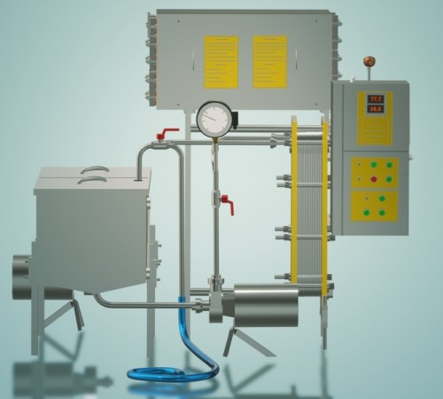 Пастеризатор молока 2 т/ч под сыр и сепаратор УЗМ-2,0П